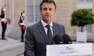 Tổng thống Pháp Emmanuel Macron. (Ảnh: AP)