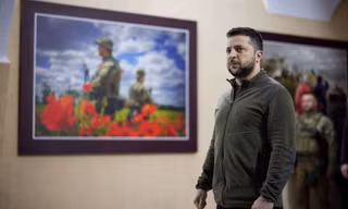 Tổng thống Ukraine Volodymyr Zelenskiy. (Ảnh: Reuters)
