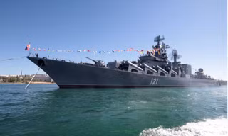 Tuần dương hạm Moskva là con tàu chủ lực của Hạm đội Biển Đen. (Ảnh: Reuters)