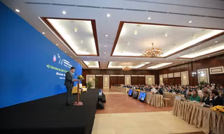 Đông đảo các chuyên gia trong và ngoài nước tham dự Hội thảo Biển Đông lần thứ 14. (Ảnh: Mofa)