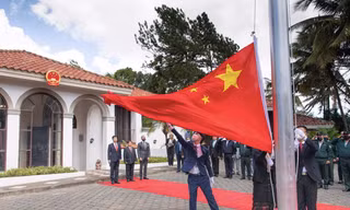 Trung Quốc chính thức khai trương đại sứ quán ở Managua, Nicaragua, vào tháng 12/2021. (Ảnh: Xinhua)