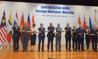 Hội nghị Bộ trưởng Ngoại giao đặc biệt Ấn Độ - ASEAN diễn ra từ ngày 16-17/6. (Ảnh: VNA) 