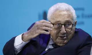 Cựu ngoại trưởng Mỹ Henry Kissinger. (Ảnh: Bloomberg)