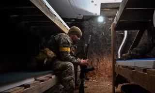 Một lính Ukraine ở Zaporizhzhia. (Ảnh: Reuters)