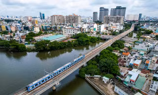 Nhìn trên cao toàn tuyến metro số 1 Bến Thành - Suối Tiên
