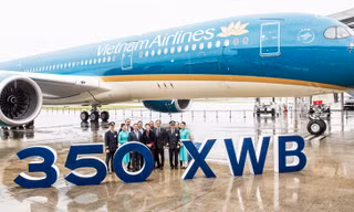 Vietnam Airlines nhận thêm máy bay thân rộng Airbus A350