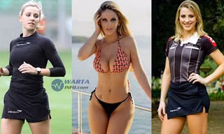 Nữ trọng tài đẹp mê hồn làm lu mờ cả siêu sao Neymar