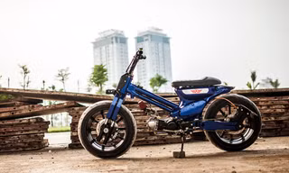 Tròn mắt với Honda Cub độ gắp đơn của thợ Hà Nội
