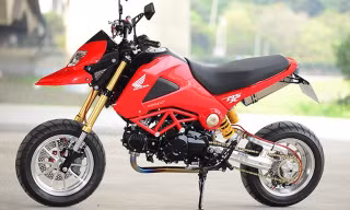 Sử dụng hàng loạt những "đồ chơi" hàng hiệu từ Nhật và Ducati, một biker tại Đài Loan đã "lột xác" thành công mẫu xe minibike Honda MSX 125.