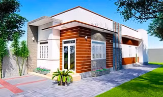 Những mẫu nhà ống 1 tầng hiện đại mà tiết kiệm chi phí 