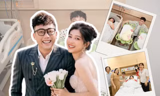 Vợ Ginô Tống - diễn viên Kim Chi sinh đôi "rồng con" sau 7 năm bên nhau