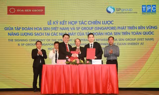 Tập đoàn Hoa Sen ký hợp tác chiến lược về năng lượng sạch với đối tác Singapore