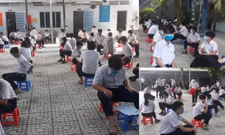 Bạn muốn sân ra chơi nhưng nhà trường yêu cầu phải cách nhau 2 mét, tính sao đây?