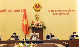 Chủ tịch Quốc hội Nguyễn Thị Kim Ngân phát biểu tại phiên họp Ảnh: QH