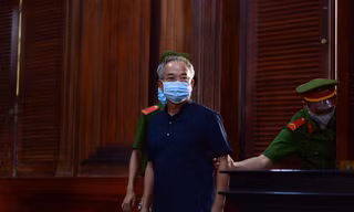 Ông Nguyễn Thành Tài tại phiên tòa Ảnh: Tân Châu