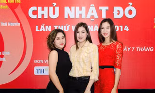 Ngọc Hân, Tú Anh dự họp báo Chủ Nhật Đỏ 2014