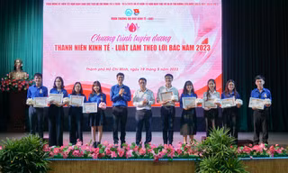 Tuyên dương 'Thanh niên Kinh tế - Luật làm theo lời Bác' năm 2023
