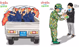 Chàng trai tái hiện “Sài Gòn mùa COVID” qua những nét vẽ sống động