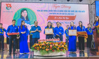 Tỉnh Đoàn Đồng Nai tuyên dương 90 đảng viên trẻ tiêu biểu năm 2023
