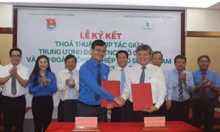 T.Ư Đoàn ký thỏa thuận hợp tác với Tập đoàn Công nghiệp Cao su Việt Nam giai đoạn 2023 – 2027
