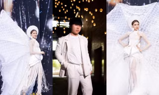 Nam sinh trường ĐH Văn Lang đưa ‘bánh tráng’ vào trang phục dự thi Miss Charm 2023 