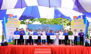 Tỉnh Đoàn Bình Dương ra mắt 7 đội hình tình nguyện tại Lễ khởi động Tháng Thanh niên năm 2023