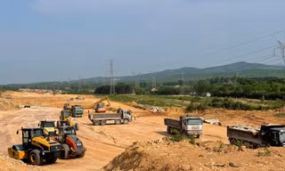 Cao tốc Bắc – Nam đoạn qua Quảng Bình đang được gấp rút thi công