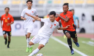 Chơi đầy nỗ lực nhưng U20 Việt Nam không thể có chiến thắng sau cùng. Ảnh: VFF