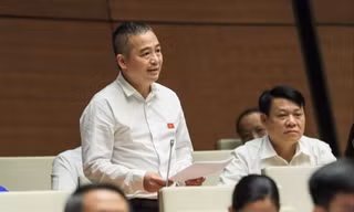ĐBQH Nguyễn Lân Hiếu bày tỏ nỗi lo của ngành y tế trước tình trạng “làm gì cũng có thể sai”. Ảnh: Nhật Minh
