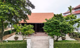 Khu lưu niệm tái hiện căn nhà cũ của gia đình Tổng Bí thư Lê Duẩn tại thôn Hậu Kiên, xã Triệu Thành, huyện Triệu Phong (Quảng Trị). Ảnh: Phạm Trường