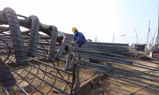Công trường thi công cao tốc Bắc - Nam đoạn Nghi Sơn - Diễn Châu. Ảnh: GT