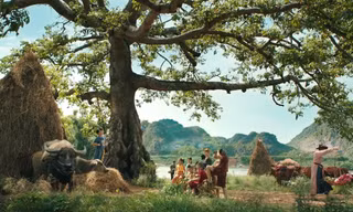 Khung cảnh làng quê cổ tích trong Trạng Tí