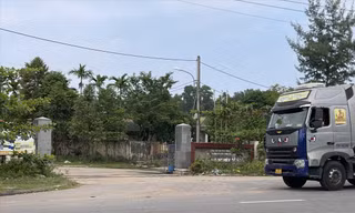 Cụm công nghiệp Đông Lễ là 1 trong 3 cụm công nghiệp ở TP Đông Hà thiếu hệ thống xử lý nước thải tập trung cũng như hệ thống quan trắc nước thải tự động, liên tục (Ảnh chụp sáng 6/10/2024)
