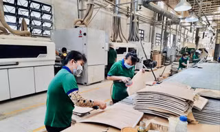 Sản xuất tại Công ty Gỗ và cơ khí Nhật Nam Bình Dương. Ảnh: H.C