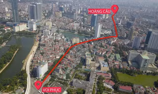 Tuyến đường Hoàng Cầu - Voi Phục tiếp tục phá kỷ lục con đường “đắt nhất hành tinh”. Ảnh: Di Linh