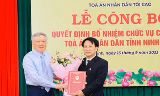 Chân dung tân Chánh án TAND tỉnh Ninh Bình 