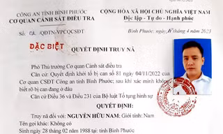 Công an Bình Phước phát lệnh truy nã đặc biệt cựu thư ký tòa án