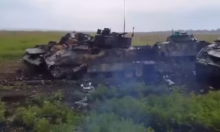 Nga tung video 'nghĩa địa' xe chiến đấu bộ binh Mỹ viện trợ cho Ukraine 