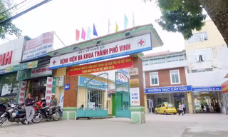 BV Đa khoa TP Vinh - nơi xảy ra vụ việc