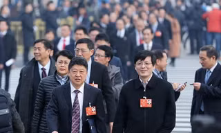Các đại biểu tới dự phiên khai mạc hội nghị. (Nguồn: THX/TTXVN)