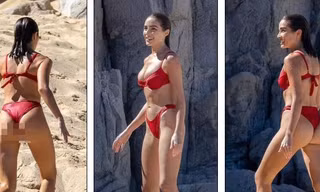 'Mỹ nhân gợi cảm nhất thế giới' khoe body tạc tượng với bikini xẻ hông cao vút