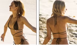 Mẫu 9x Kimberley Garner khoe dáng cực quyến rũ với áo tắm tam giác