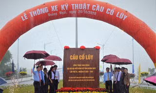 Thông xe kỹ thuật cầu dây văng hiện đại nhất Quảng Ngãi