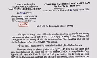Vụ văn bản hỏa táng: Kỷ luật Phó Giám đốc Sở Tài nguyên và Môi trường