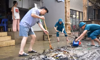 Nước sông Hồng qua Hà Nội xuống dưới mức báo động I