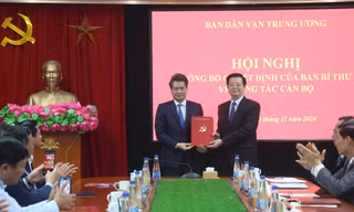 Trưởng Ban Nội chính Hà Nội giữ chức Phó trưởng Ban Dân vận Trung ương
