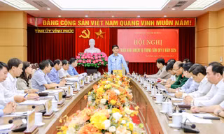 Bí thư Tỉnh ủy Vĩnh Phúc chủ trì hội nghị về công tác xây dựng Đảng