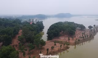 Dự án 'xẻ thịt' hồ Đồng Mô vẫn đổ đất thi công trong quá trình thanh tra