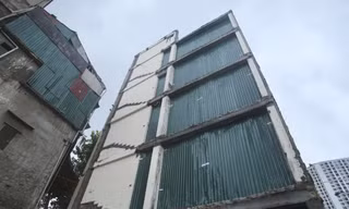 Hoàn thành phá dỡ công trình 5 tầng không phép 84 đường Láng