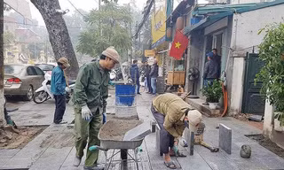Sở Xây dựng Hà Nội yêu cầu chỉ sử dụng đá lát vỉa hè có độ bền uốn cao